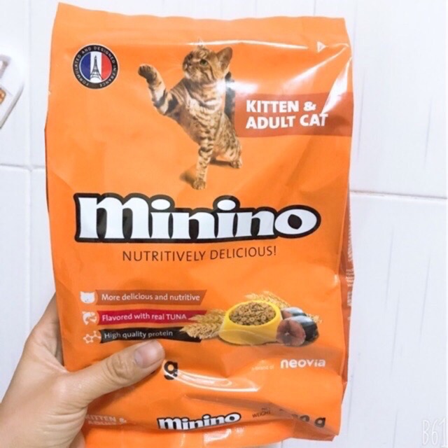 THỨC ĂN MÈO CAO CẤP MININO CỦA PHÁP, VỊ CÁ NGỪ .  480gr