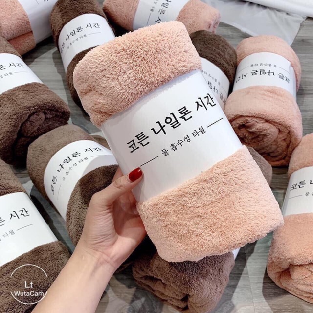 Khăn lông cừu khăn mặt khăn đội đầu spa