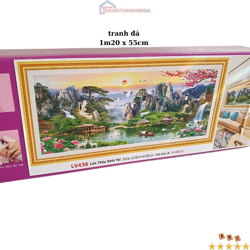 Tranh đính đá, tranh thêu chữ thập phong cảnh tuyệt tác thiên nhiên LV436 LV437 LV438 LV3323 LV3324