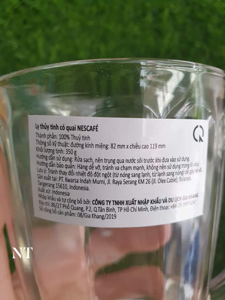Bộ 6 ly thủy tinh có quai cầm 340ml