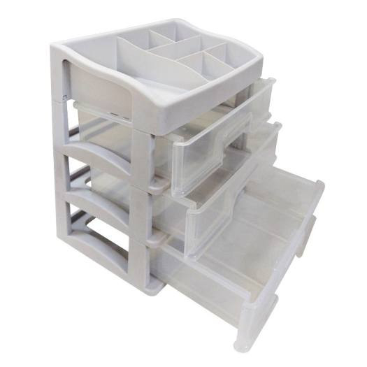 Kệ mỹ phẩm nhựa 4 tầng cao cấp-Khay nhựa đựng đồ trang điểm 4 tầng Kệ tủ đựng mỹ phẩm đồ trang điểm mini trong suốt 4 tầng-Kệ đựng mỹ phẩm 4 tầng kiểu dáng sang trọng tiết kiệm không gian