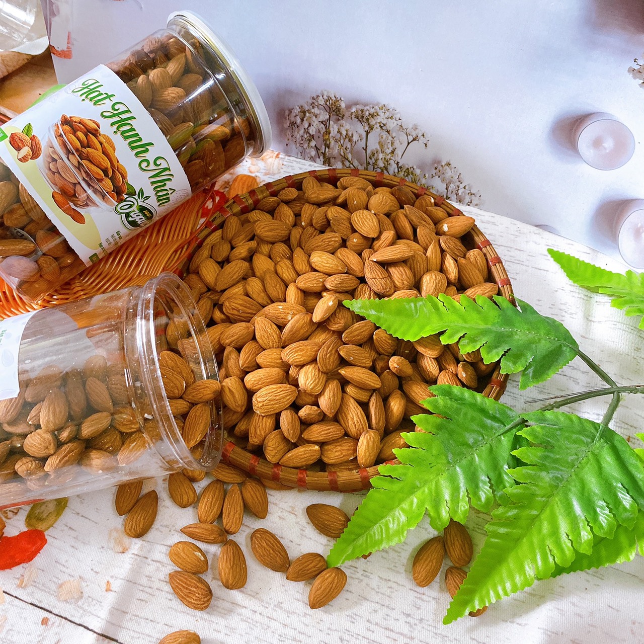 Hạt hạnh nhân nhập Mỹ (Loại nhân chín) 500Gr