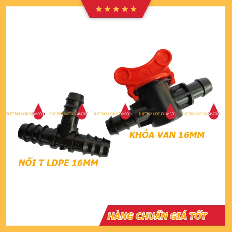 16mm lpde pipe y lock tee valve for 16mm LDPE irrigation system