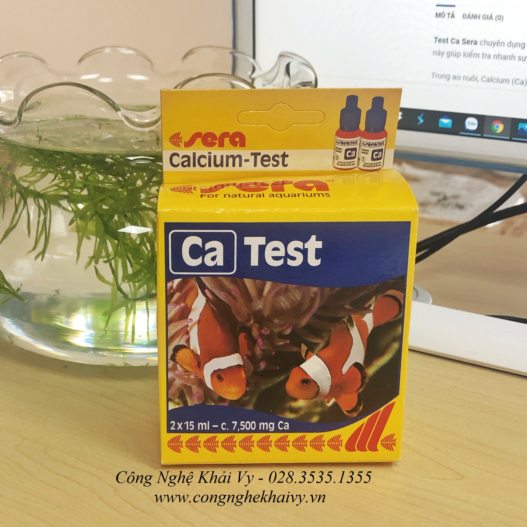 [HCM]Test Ca SERA - Kiểm tra Canxi trong môi trường nước (DATE T04/2023)