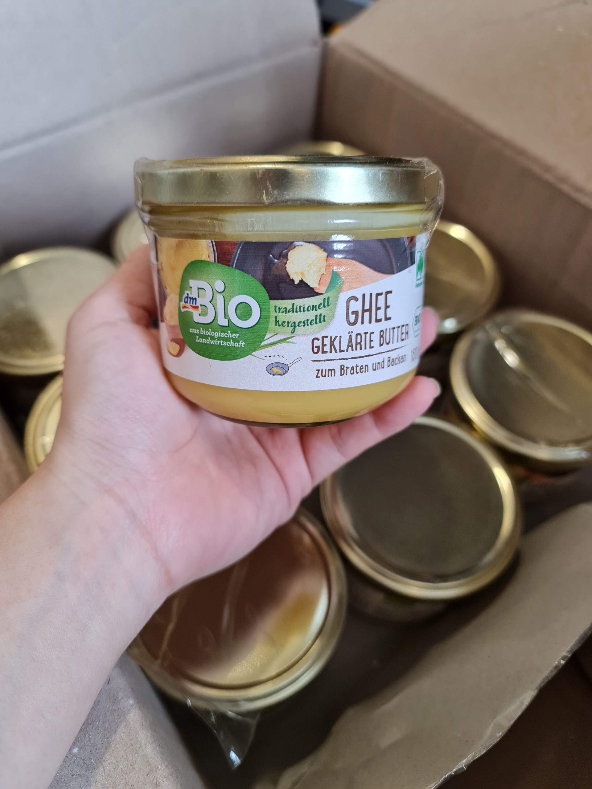 [DATE 9.2023]Bơ Ghee hữu cơ cho bé DM Bio/Ener Bio Đức- 180gr