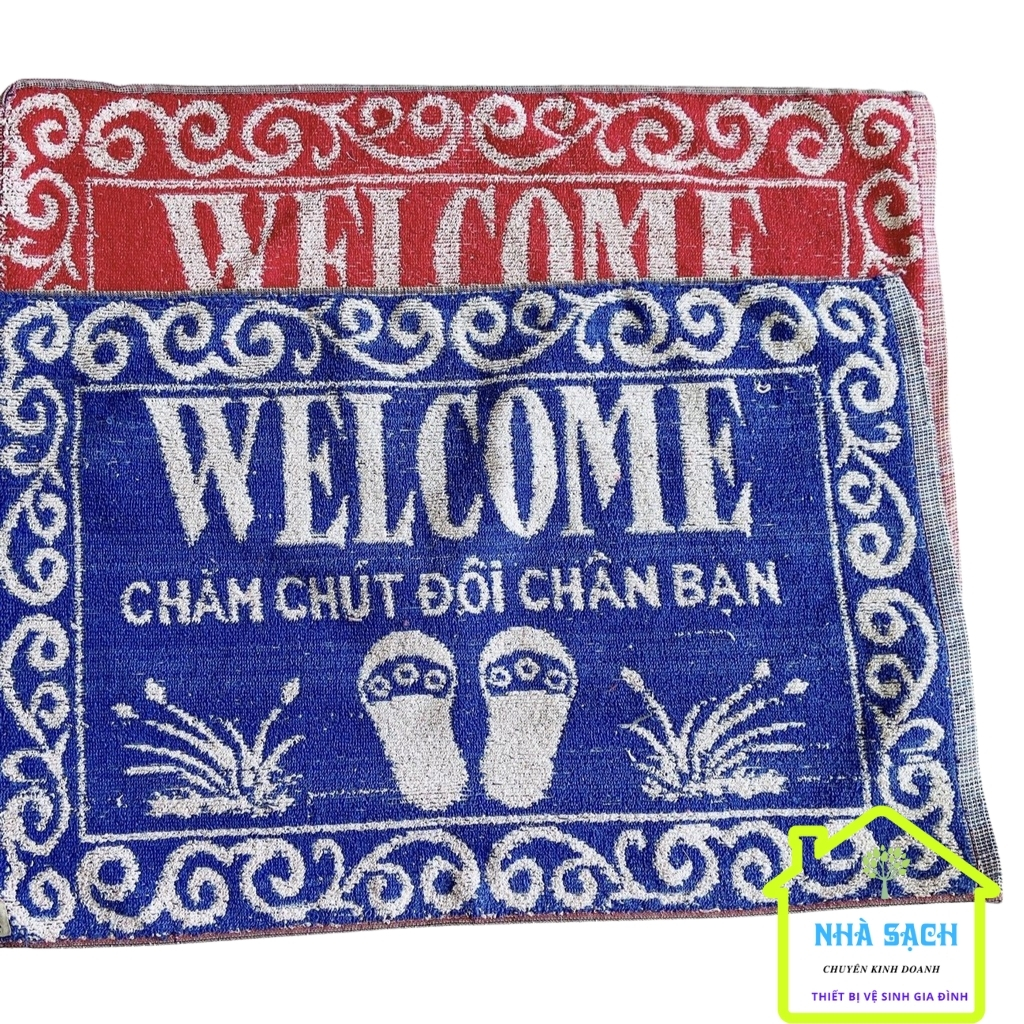 Thảm khăn Welcome 2 Mặt Siêu Thấm Nước Dễ Vệ Sinh