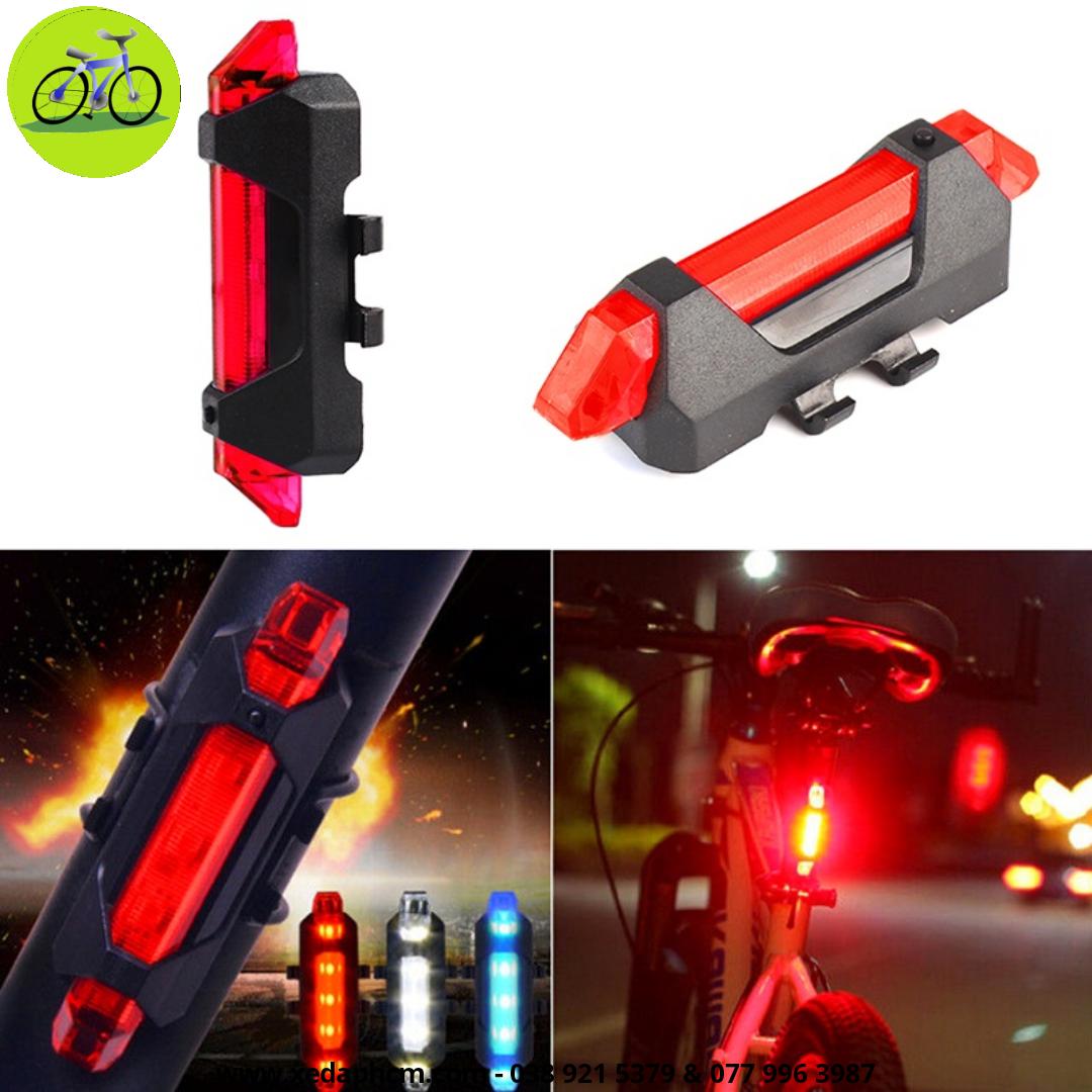 [HCM]Đèn led hậu xe đạp rapid sạc USB
