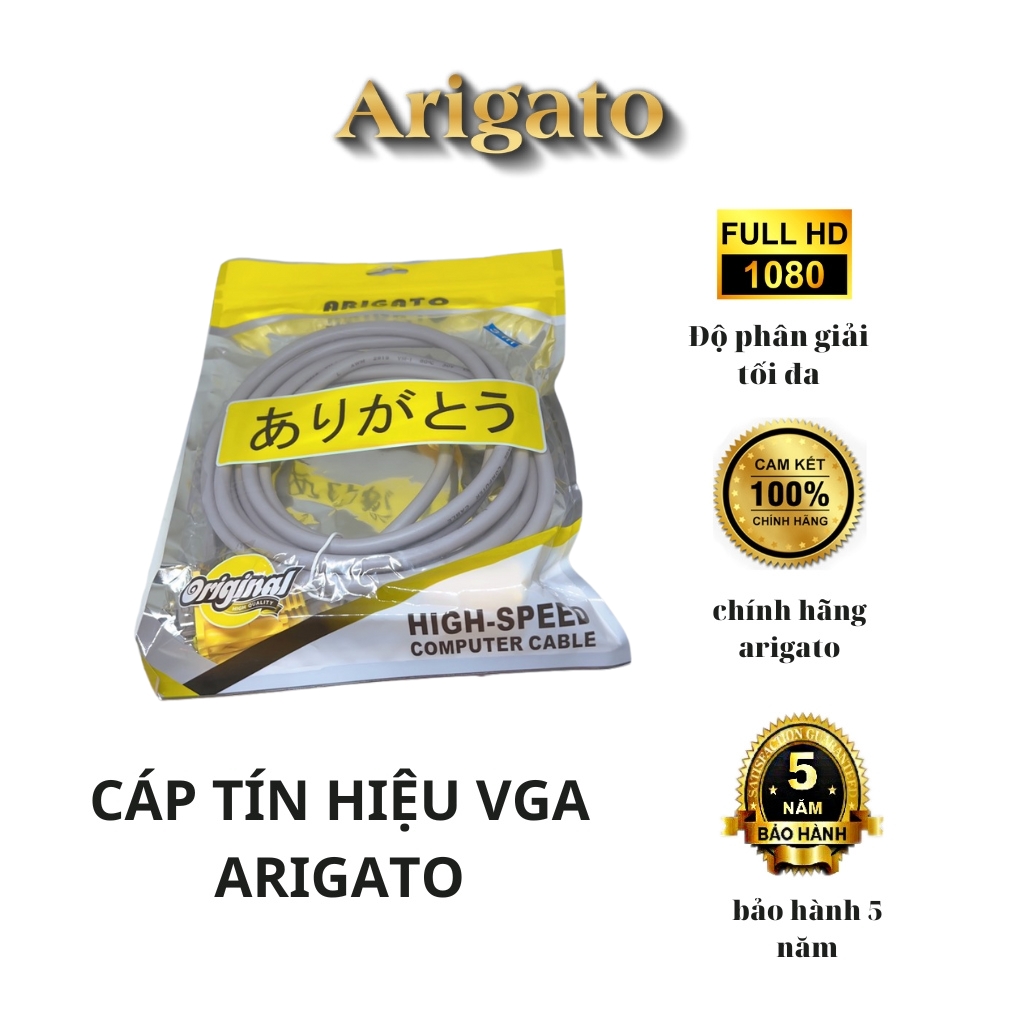 Dây vga, cáp tín hiệu 3+6 5m,10m,15m,20m arigato.vtq.computer