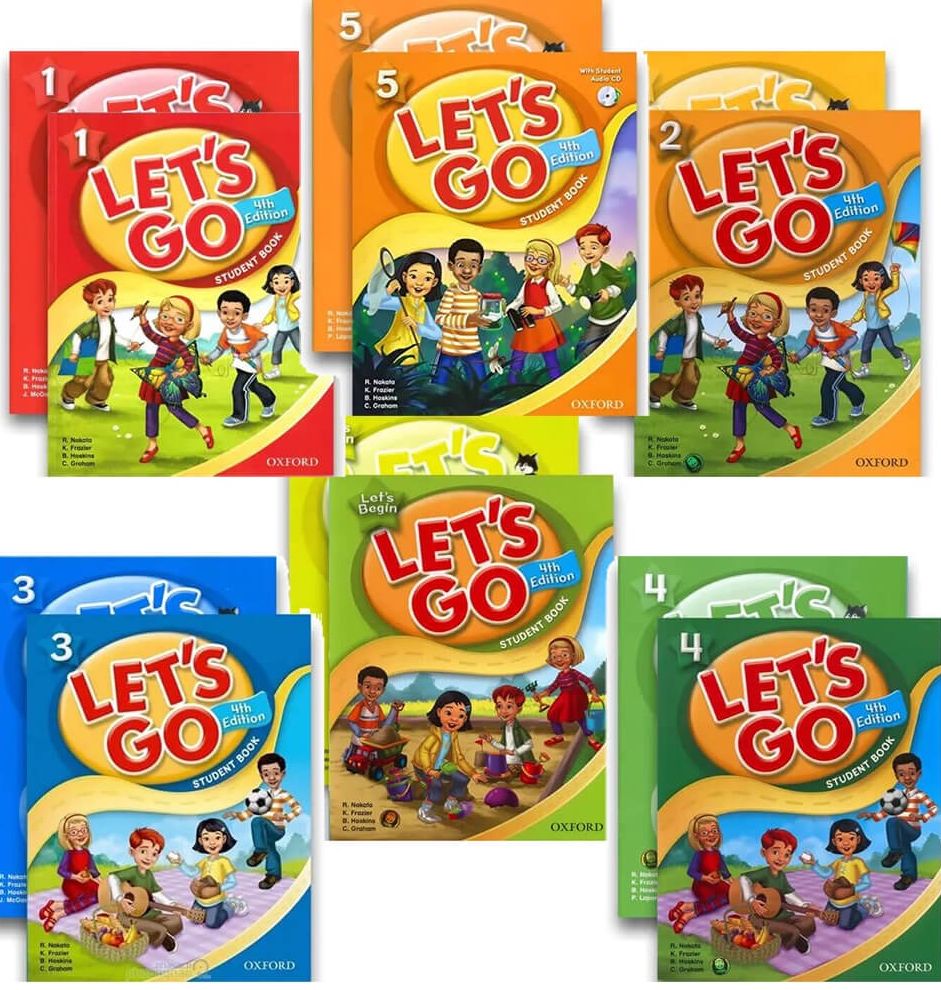 Sách - Let's Go 4th Edition Let's Begin, 1, 2, 3, 4, 5 Student Book + Workbook
