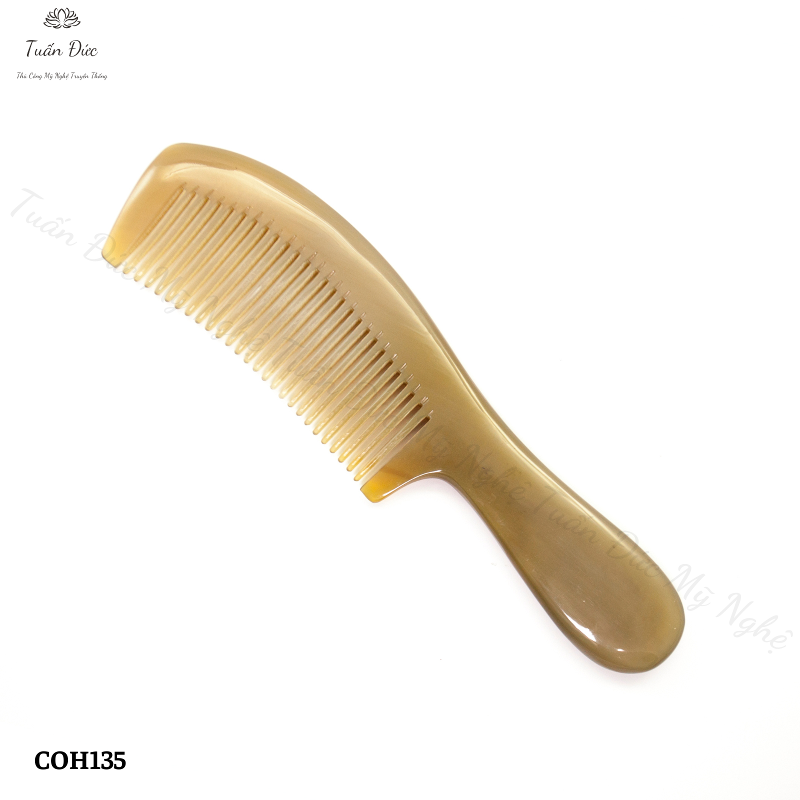 Lược sừng xuất Nhật - COH135 Mẫu lược chuôi trơn cao cấp dễ sử dụng tốt cho sức khỏe