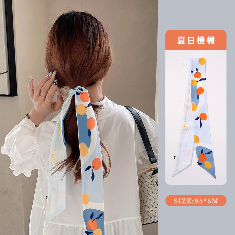 Dây lụa cột tóc đa năng phong cách retro độc lạ Hàn Quốc đẹp rẻ 2021 cột tóc nữ rẻ đẹp