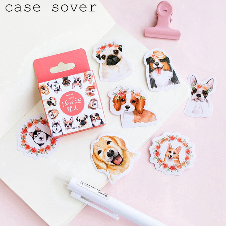 Hộp 46 Sticker Chủ Đề Pet Cưng Trang Trí Planner - Case Sover