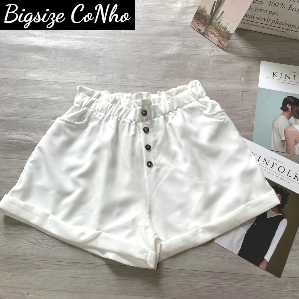 Quần đùi bigsize nữ lưng thun họa tiết nút Quần short nữ big size QLT