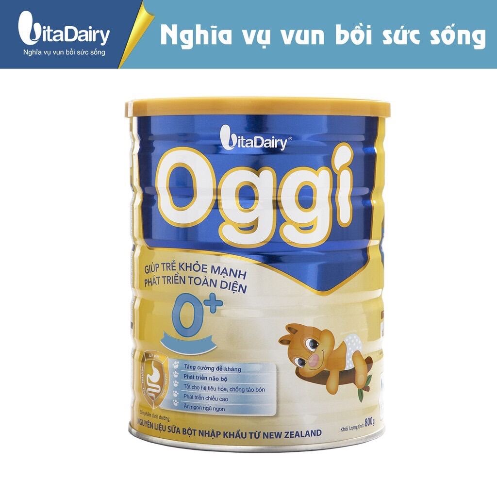 Sữa bột Oggi 0+ Lon 800g [Cam kết chính hãng, Date mới] date 2024