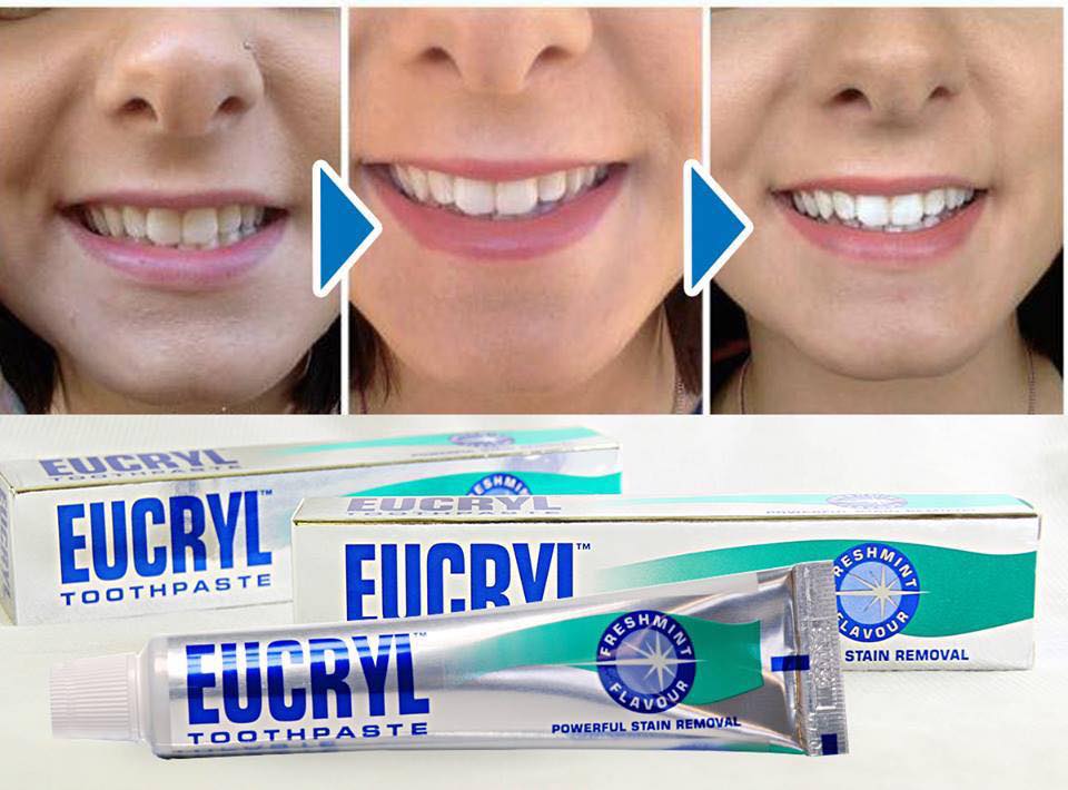 Kem đánh răng tẩy trắng Eucryl 62g