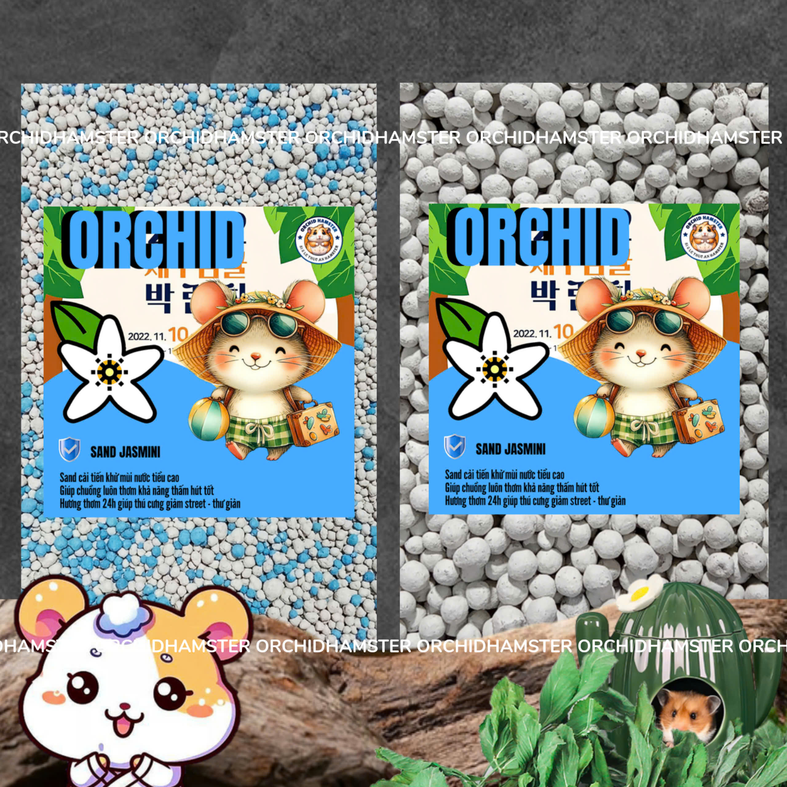 Combo 5kg Cát Sand Thơm Lót Chuồng Cho Hamster