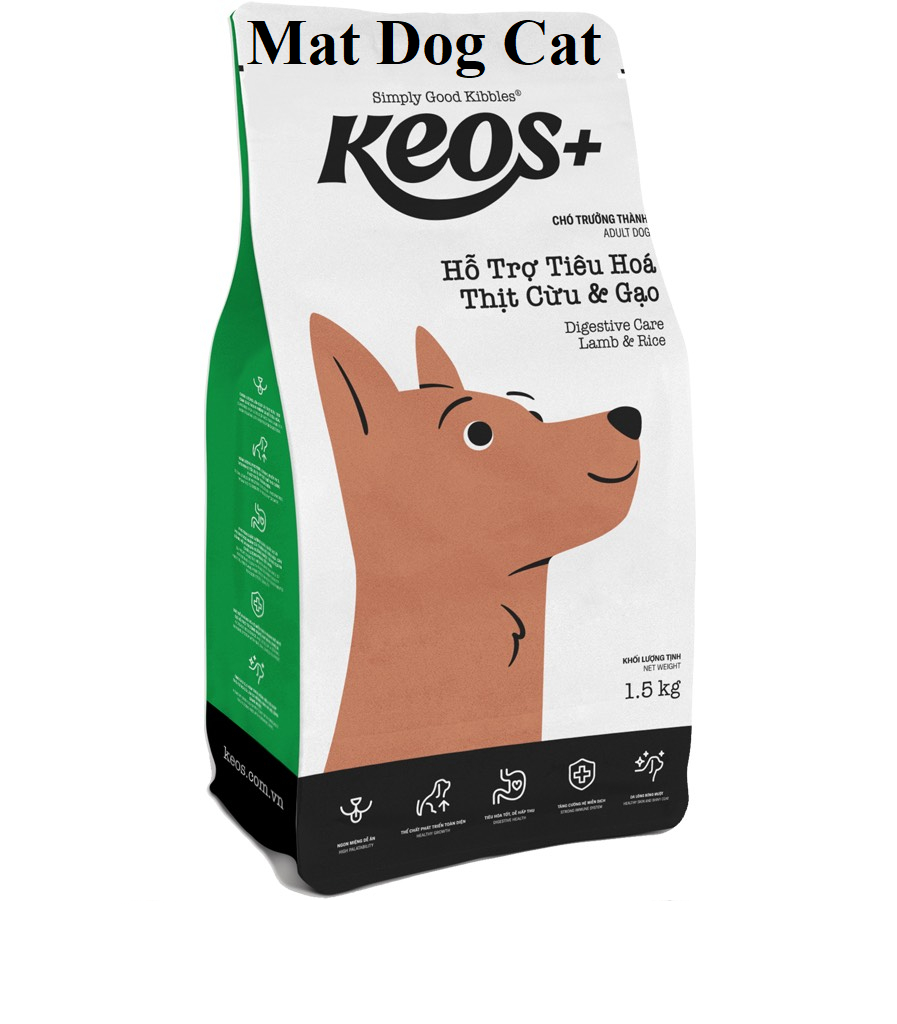 [1.5kg] Thức Ăn Hạt Cho Chó Mọi Lứa Tuổi Keos