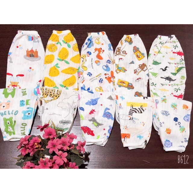 Combo 10 Quần Chục Dài Cotton Giấy Cho Bé