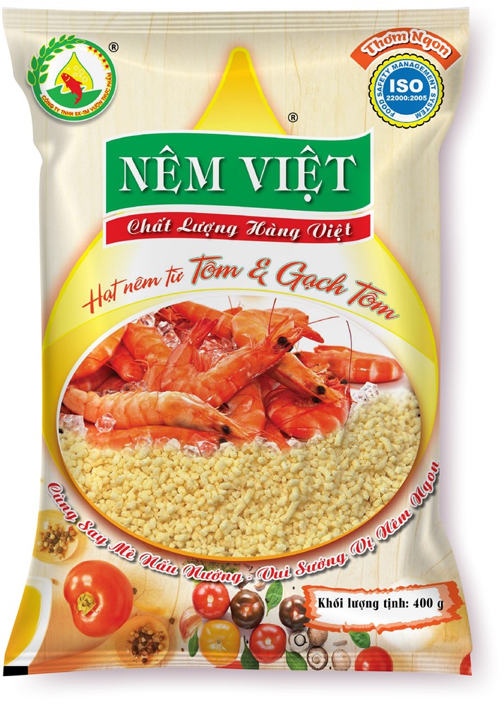 [Nêm Việt] Gói 400gr hạt nêm Tôm và Gạch Tôm