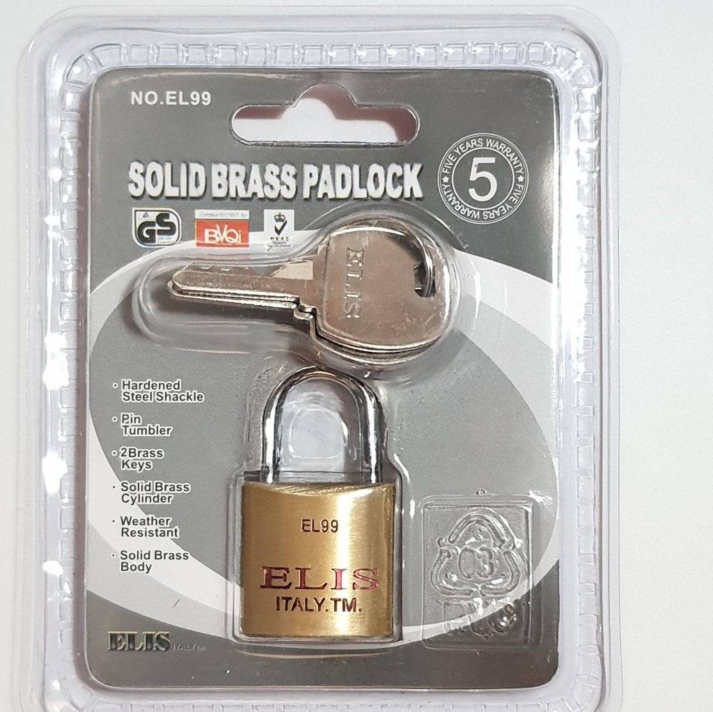 Ổ khóa Mini khóa vali cửa tủ túi xách Elis 20mm Solid Brass Padlock