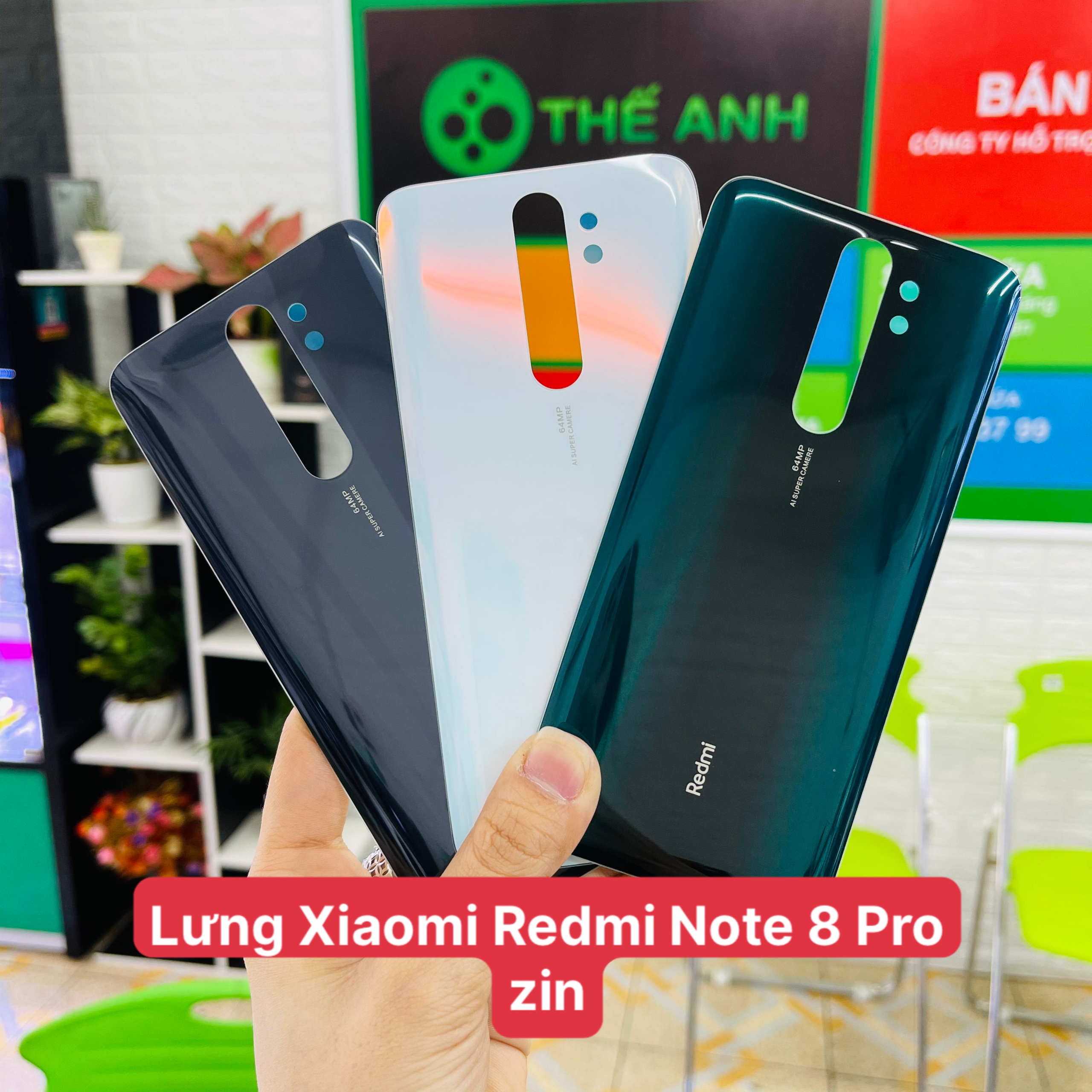 Nắp lưng /  kính lưng Xiaomi Redmi Note 8 pro hàng y hình