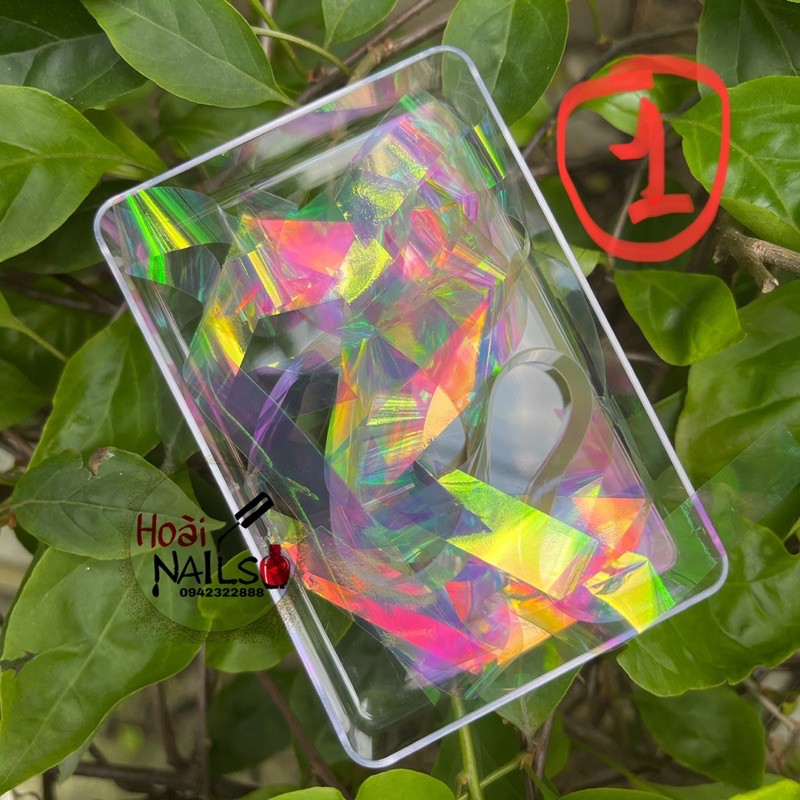 set sequin mix màu phụ kiện nail