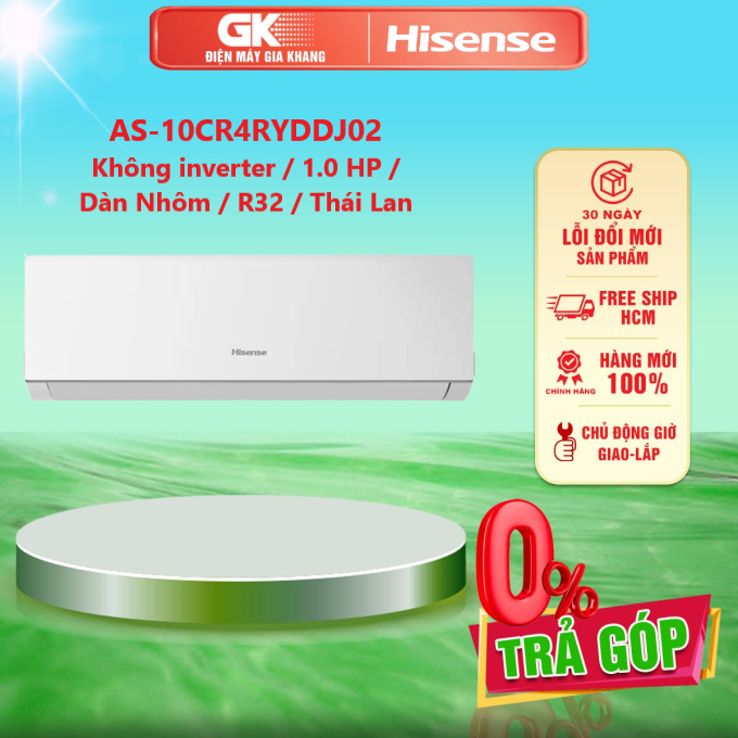 AS-10CR4RYDDJ02 / AS-12CR4RVEDJ01 / AS-18CR4RXADBI00 / AS-24CR4RBBDBI00 Máy Lạnh Hisense - Mono - GIAO TOÀN QUỐC