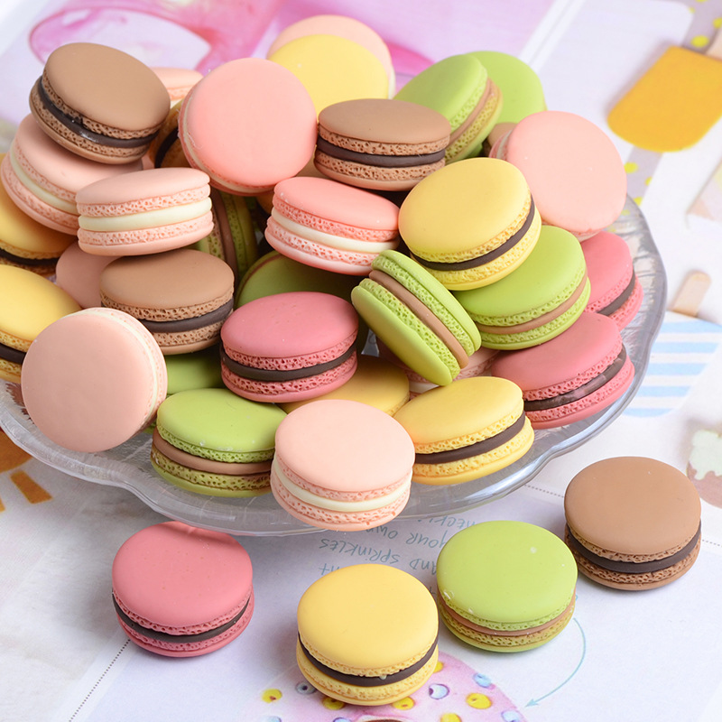 Combo 2 Charm Slime Squishy Bánh quy nhân kem nhiều màu