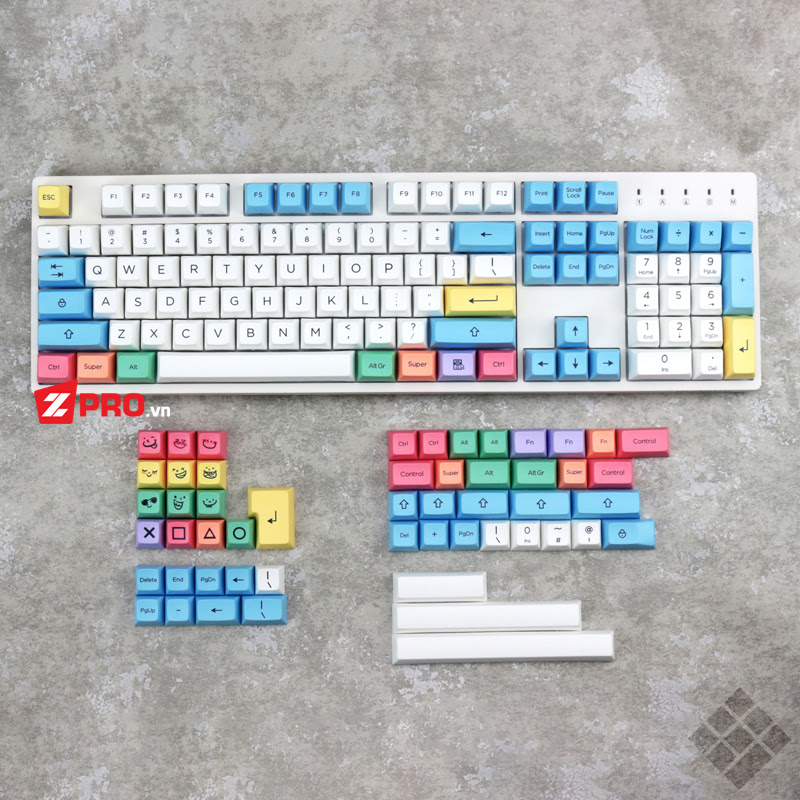 Bộ Keycap PBT Chalk SA Profile 157 Phím - zpro.vn