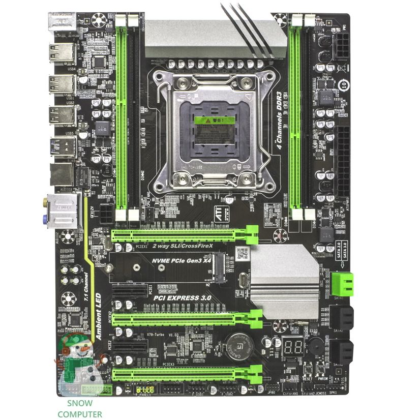 Bo mạch chủ Mới  main x79 hỗ trợ socket 2011 E5 v1 v2 OEM pro giống Huananzhi