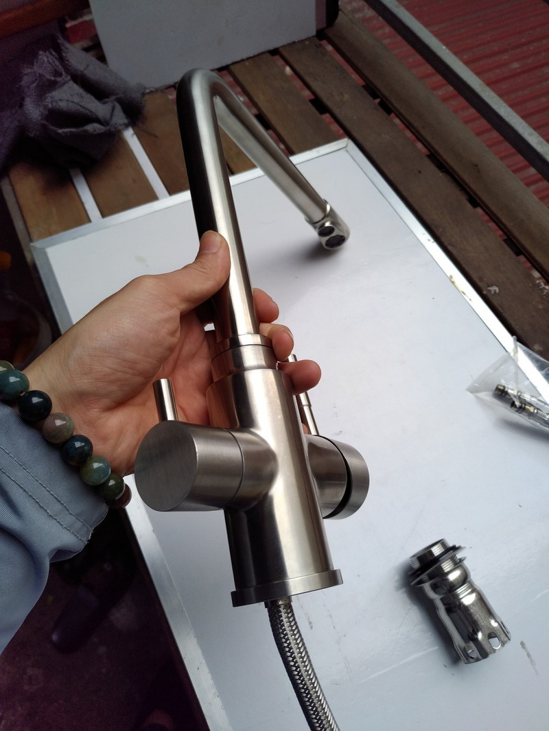 Vòi rửa bát 3 đường nước INOX 304