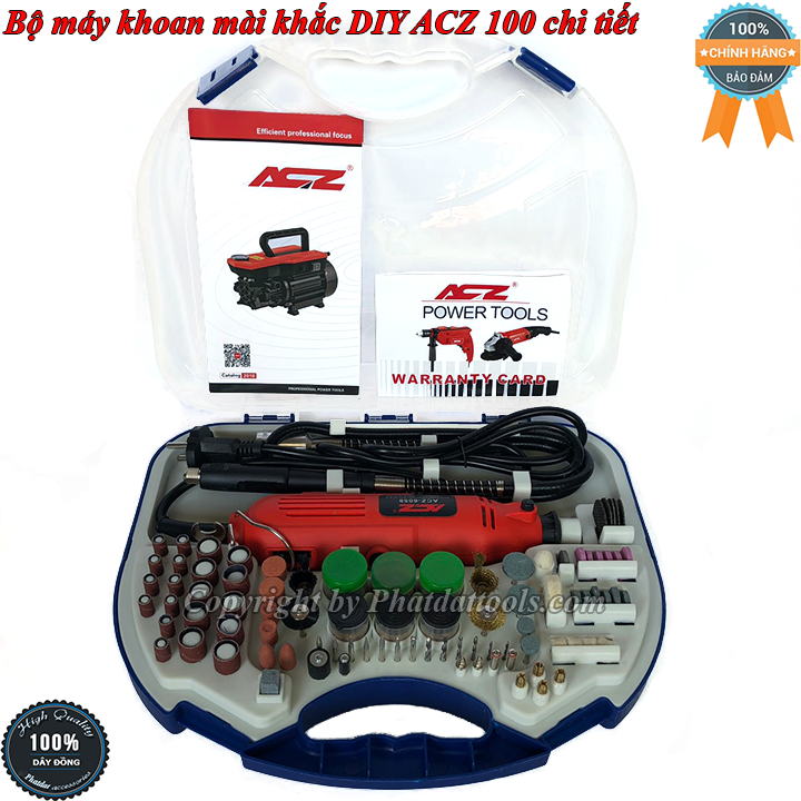 Bộ máy khoan-mài-cắt đa năng ACZ 100 chi tiết