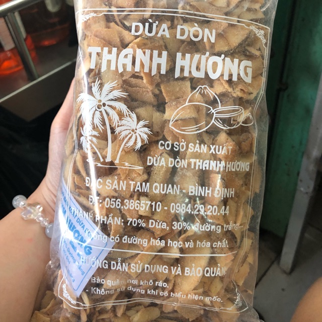 100g Cơm dừa Bến Tre sấy giòn