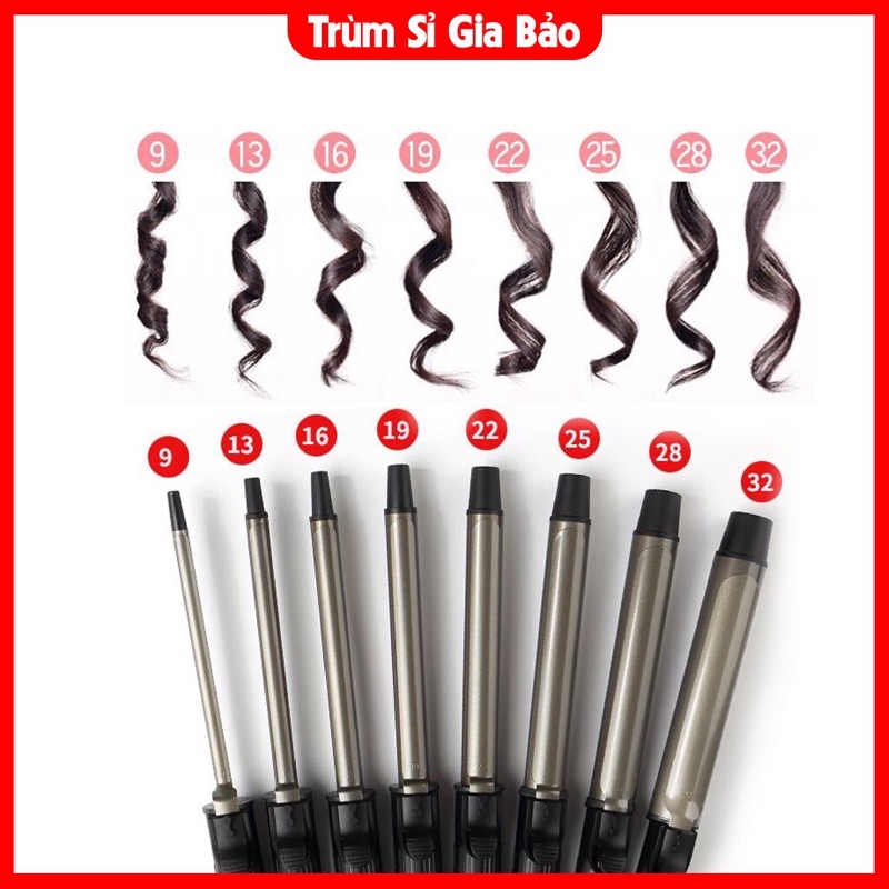 Máy uốn tóc xoăn sóng tự động phong cách Hàn Quốc , máy làm tóc nhiều size tuỳ chỉnh nhiệt độ