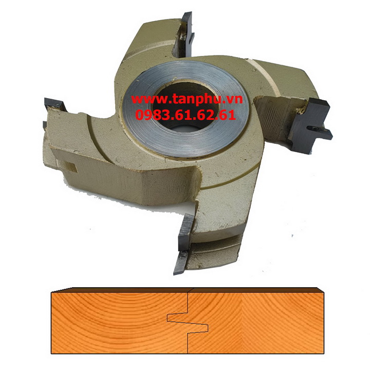 MŨI PHAY TUPY GHÉP VÁN RĂNG LƯỢC CAO 15MM