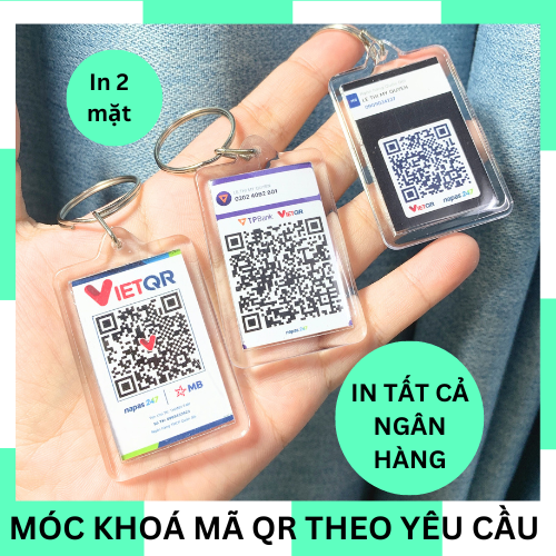 Móc khoá mã qrcode - link bio