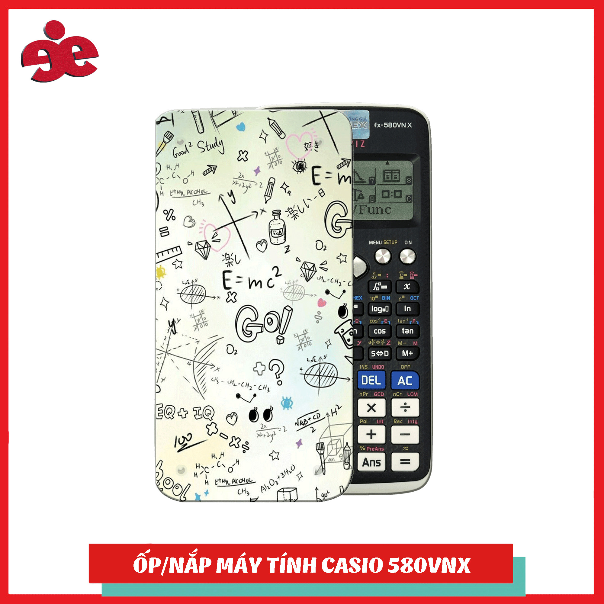 ỐP MÁY TÍNH CASIOFX 580 VNX - TOÁN HỌC