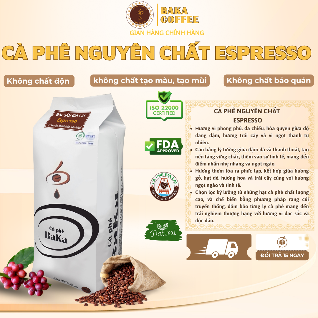 Cà Phê Nguyên Chất Baka - Epresso