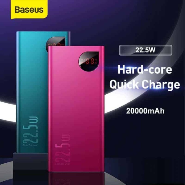 Pin dự phòng sạc nhanh Baseus Adaman Metal Digital Display Quick Charge (10000mAh, 20000mAh, 22.5W QC3.0/ PD3.0/ SCP/ AF