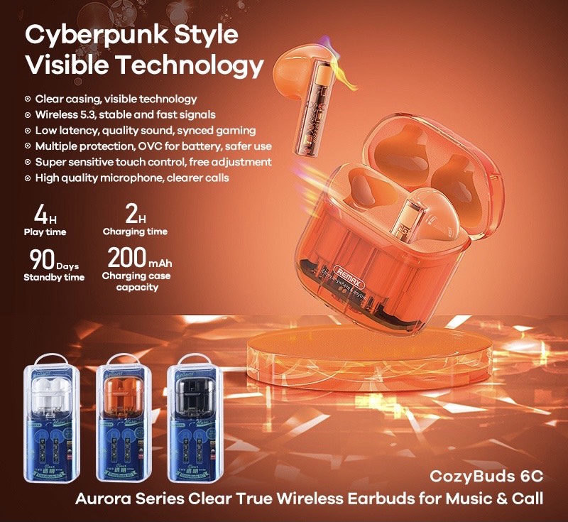 Tai nghe Bluetooth True Wireless Remax CozyBuds 6C