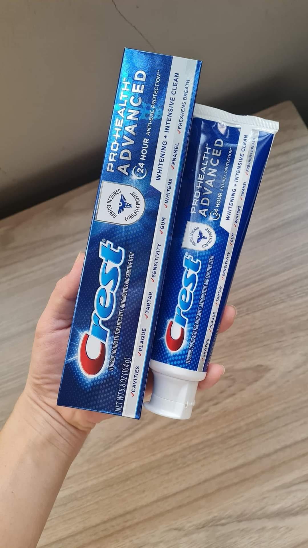 Set 5 tuýp kem đánh răng Crest Pro Health Advanced