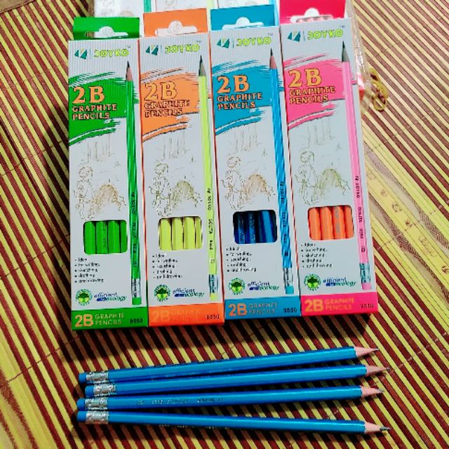 12 cây bút chì 2B joyko, viết chì 2B