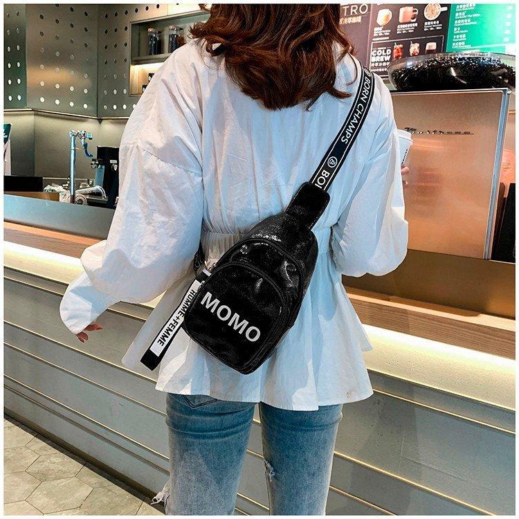Túi đeo chéo nữ momo da cao cấp thời trang Hàn Quốc