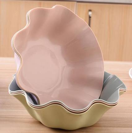 [HCM]Dĩa Nhựa Khay Nhựa Đẹp Gợn Sóng Đựng Trái Cây Thực Phẩm -SOHANEI FAM- Thiết Kế Gợn Sóng Xinh Xắn Sáng Tạo Màu Sắc Nhã Nhặn