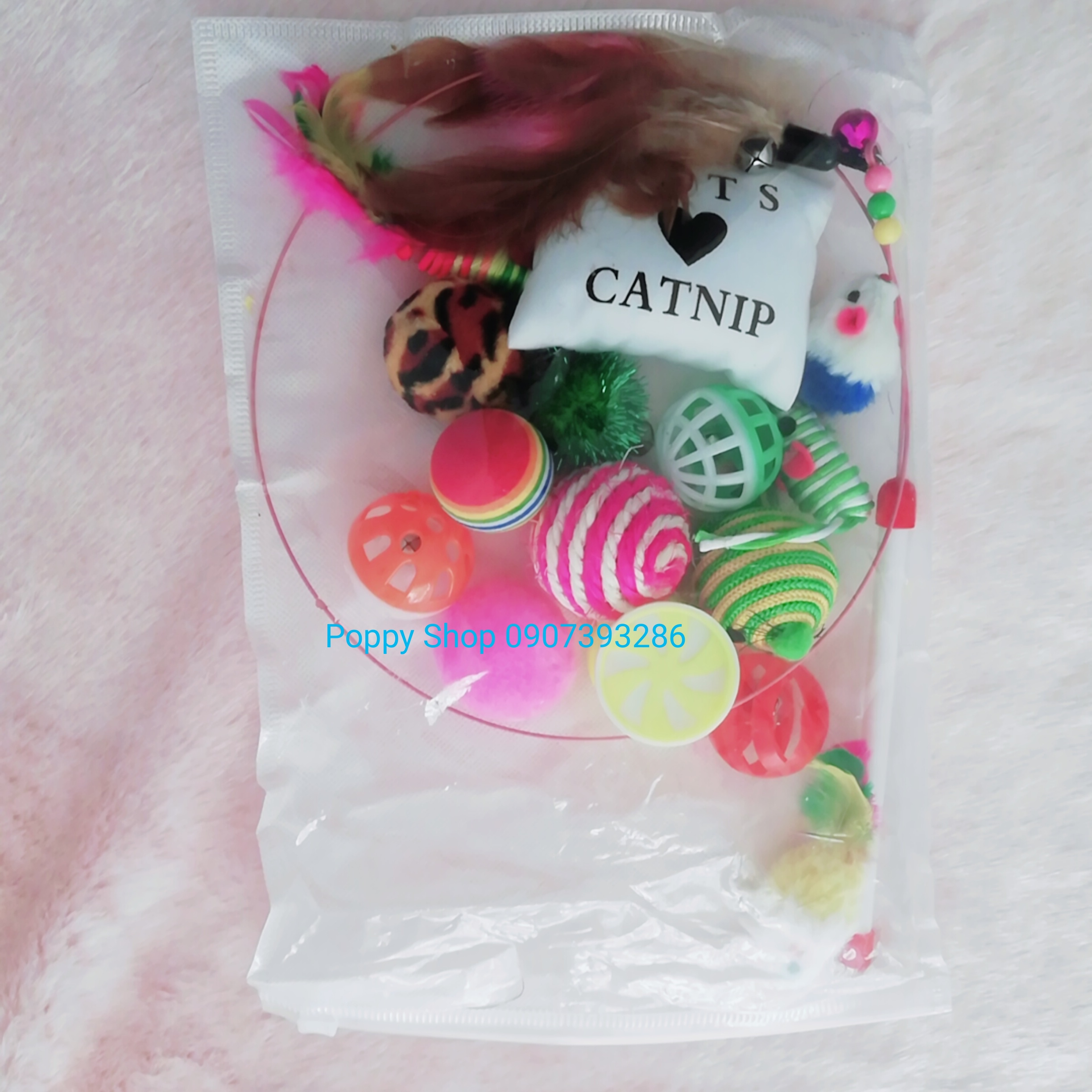 Combo 16 Món Đồ Chơi Cho Chó Mèo