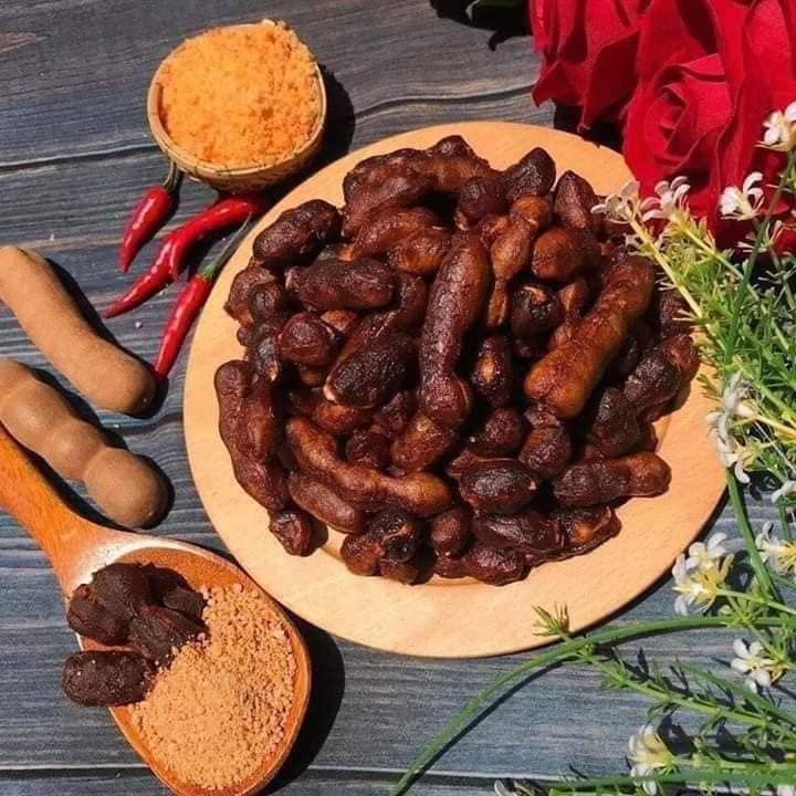 hộp 500 gram me lào muối tôm