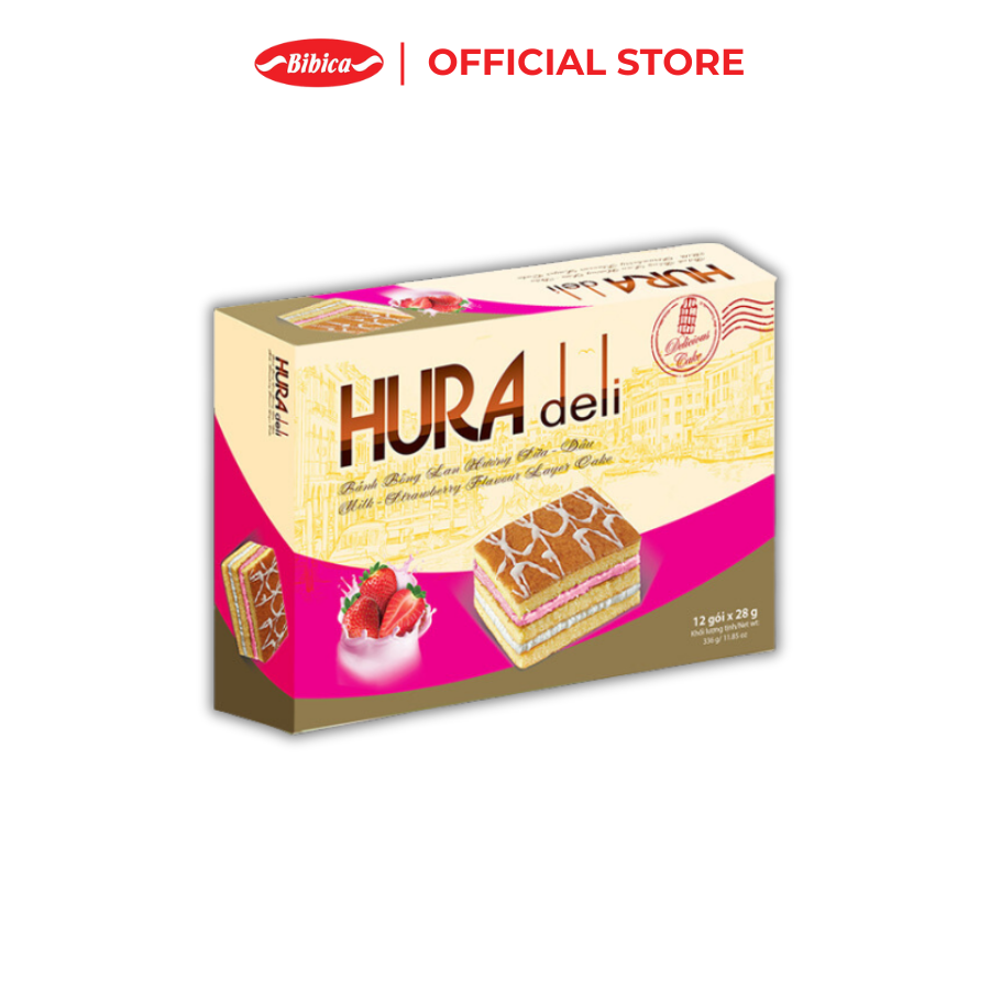 Bánh Hura Deli Cốm - Dừa Bibica 336g