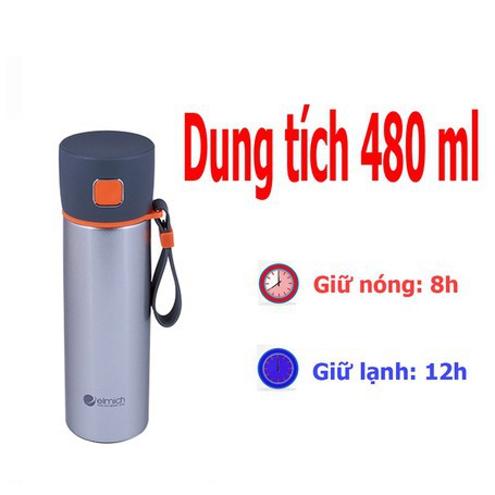 Bình giữ nhiệt Elmich 480ml EL-0689 (Giá áp dụng giao tại HN, HCM& các tỉnh liên hệ shop)