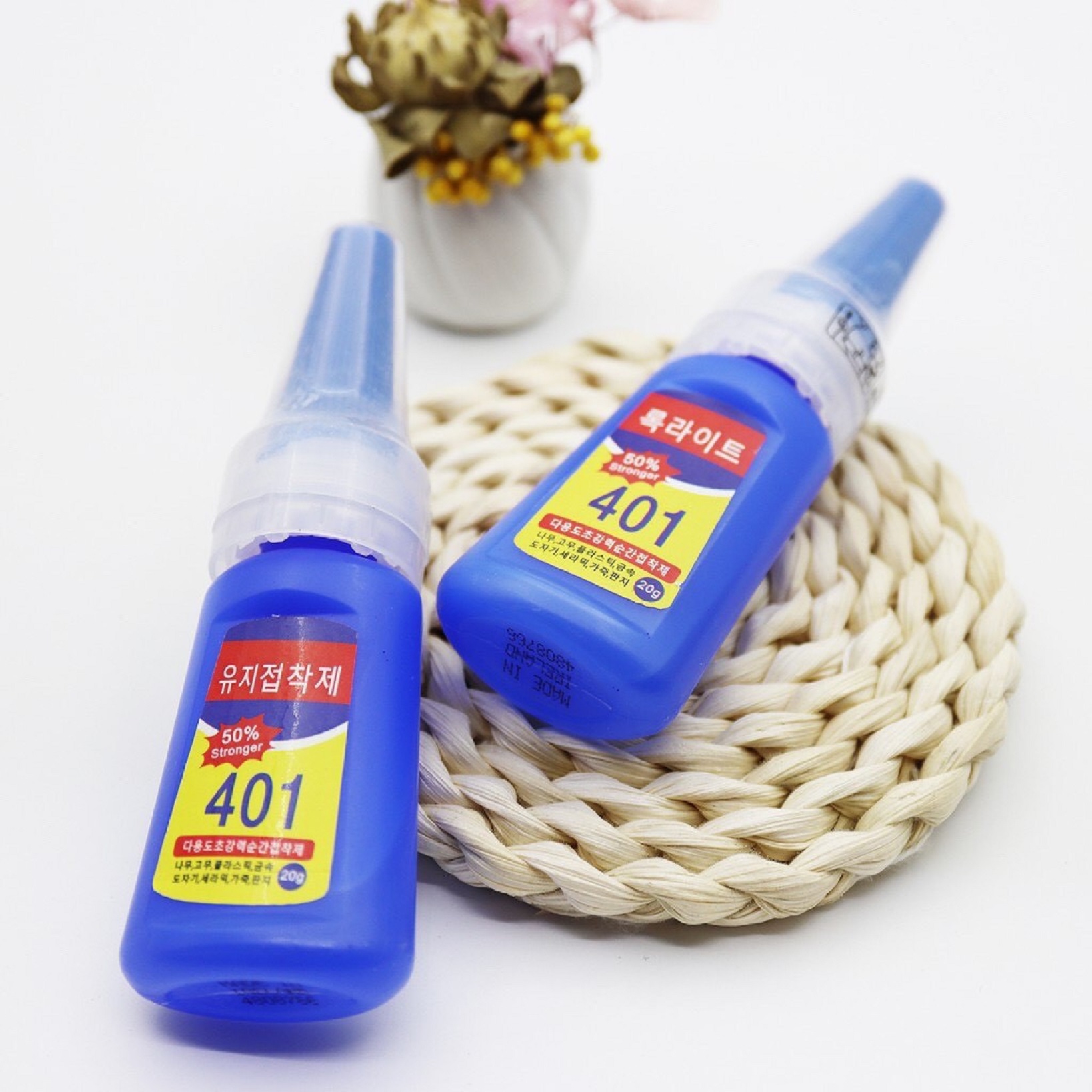 Keo dán móng giả siêu dính 401 dùng nước thoải mái