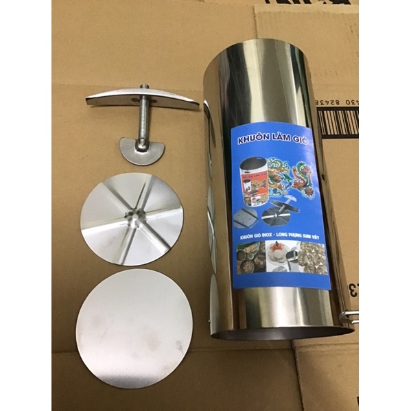 Khuôn giò inox loại 2 kg, khuôn làm giò xào